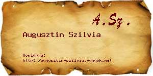 Augusztin Szilvia névjegykártya